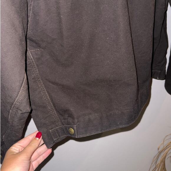 Vintage Carhartt-J97 DKB-Sandstone Detroit Blanket Lined-XL Dark Brown NWT-Coat - Picture 9 of 9